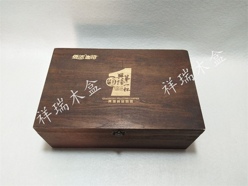 包裝咖啡的復古木盒